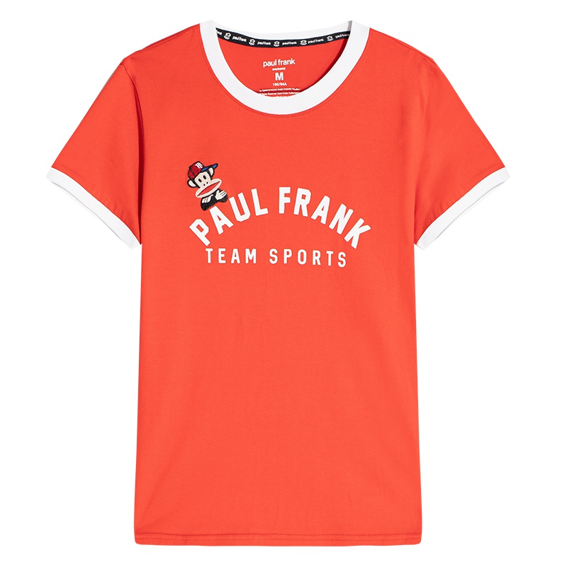 Paul Frank/大嘴猴2019夏季新款T恤女纯棉韩版字母印花洋气少女潮