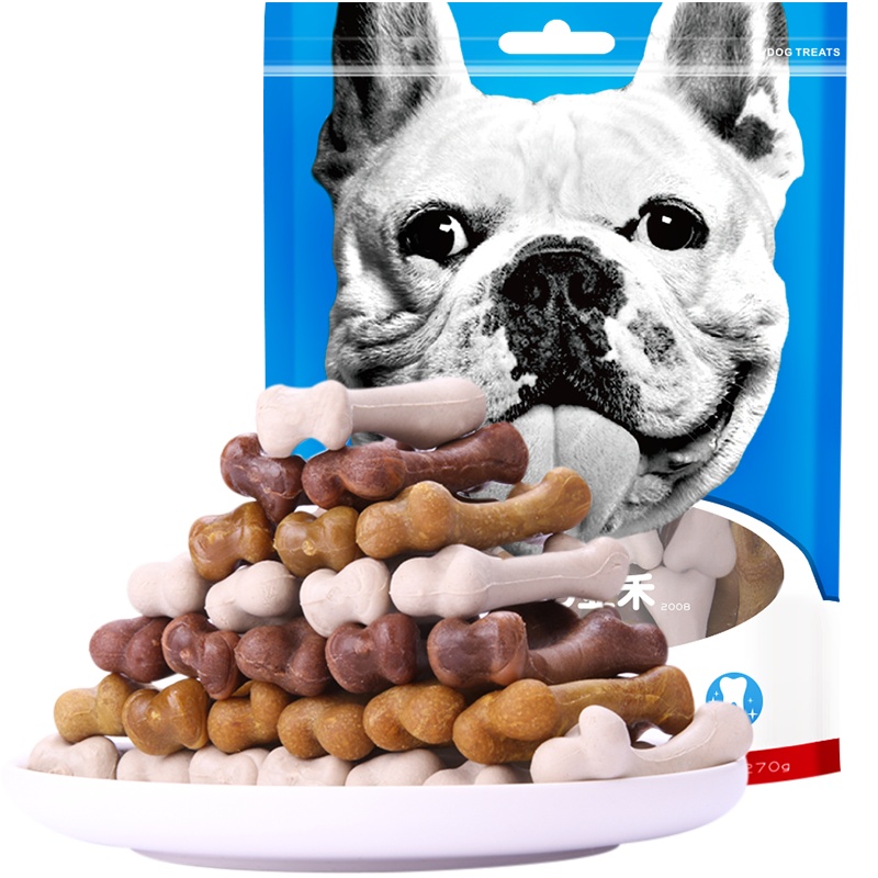 YAHO亚禾狗狗洁齿磨牙棒麦动3洁齿磨牙棒牛奶味 9g*30支宠物狗咬胶成犬小型犬狗狗零食除臭