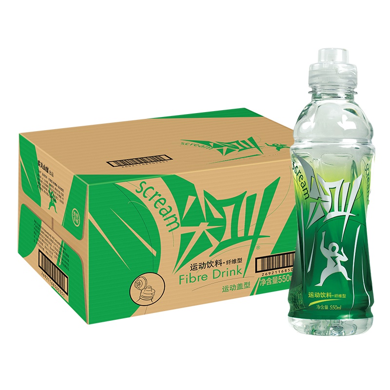 农夫山泉 尖叫550ml纤维运动型饮料1*24瓶整箱装