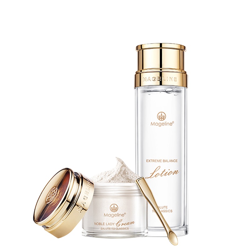 麦吉丽mageline素颜三部曲补水紧致爽肤水精华贵妇膏干性及中性肌肤适用(中套)