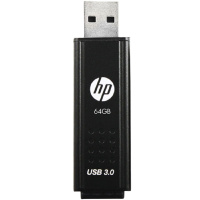 惠普(HP)64GB USB3.0 U盘 x705w 金属磨砂黑爵士