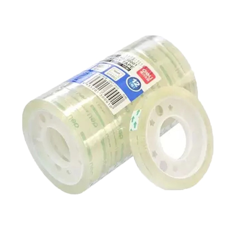 [精选]得力(deli) 30001文具胶带8mm*30y*38um 12卷/筒 单筒装