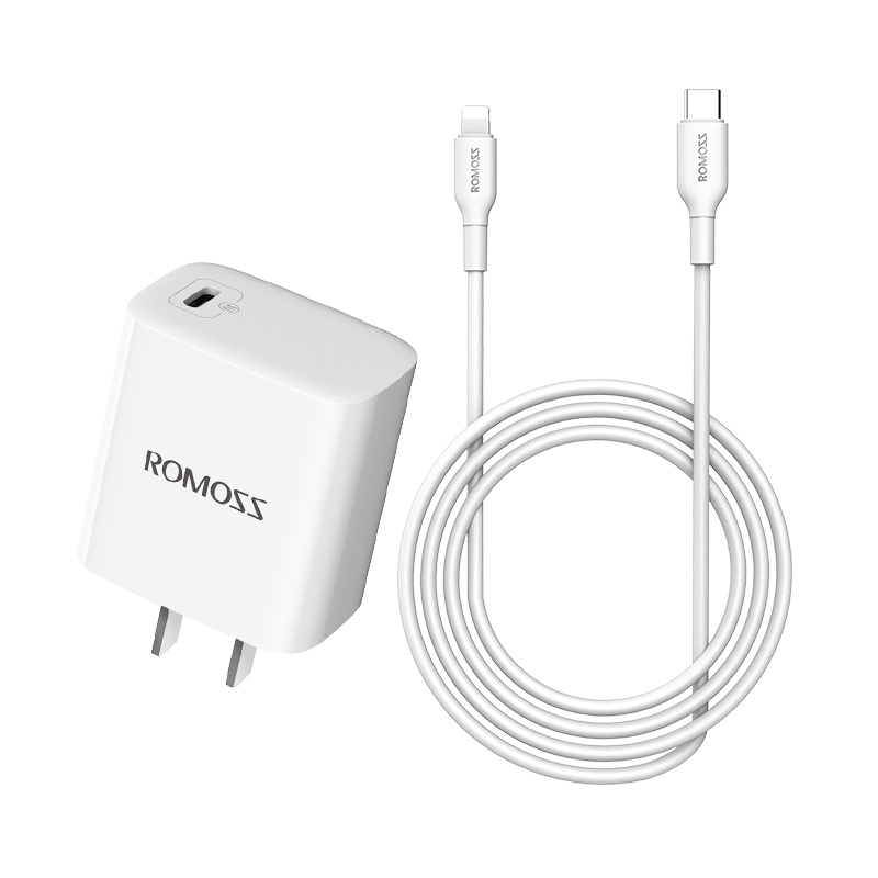 罗马仕正品苹果PD充电器20W快充6s数据线闪充2.1A充电头8快适用iPhone12/11/x