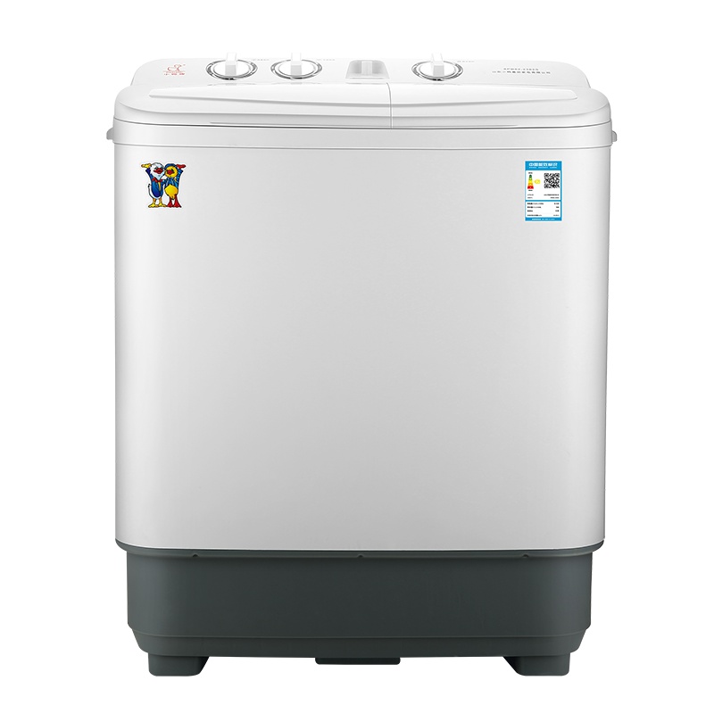 小鸭牌(Little Duck)XPB82-2382S 8.2公斤半自动洗衣机大容量型 双缸家用大容量带甩干 乳白色