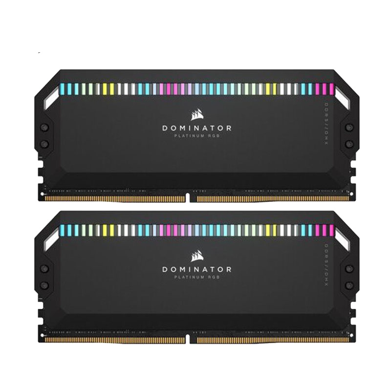 美商海盗船(USCORSAIR) 32GB(16G×2)套装 DDR5 5200 台式机内存条 统治者铂金 RGB灯条 高端游戏型