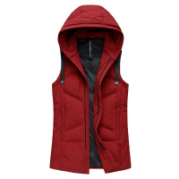 雪中飞2019冬季新款羽绒服马甲男轻薄连帽防寒保暖时尚无袖外套潮