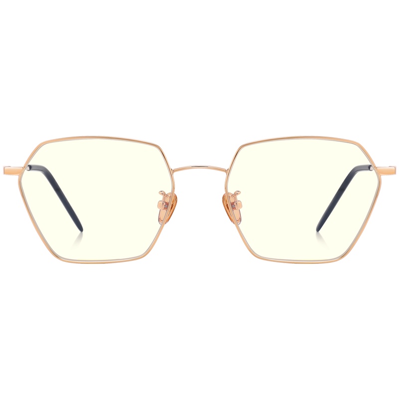 帕森高清男女款防蓝光防辐射眼镜 金属方框平光镜 电脑护目镜 162002A