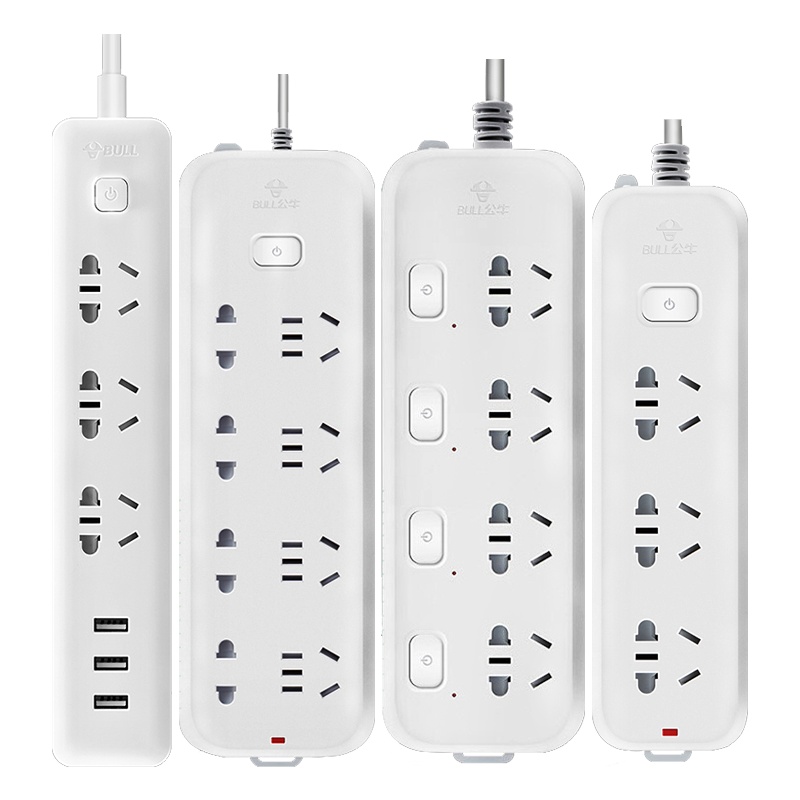 公牛桌洞插座带多口usb商务办公桌插排接线板多功能电脑用插线板