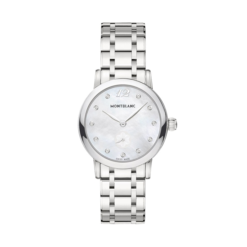 万宝龙(Montblanc)手表明星经典系列钢带石英女士手表U0110305