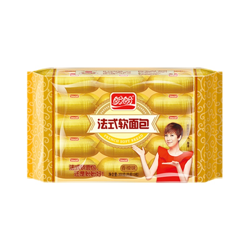 盼盼法式软面包3包300g含45枚奶香味营养早餐蛋糕点心零食