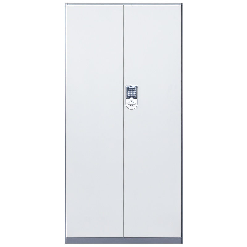 震海 密码锁文件柜通门办公柜档案资料柜灰套白钢制加厚办公室储物柜 家用鞋柜