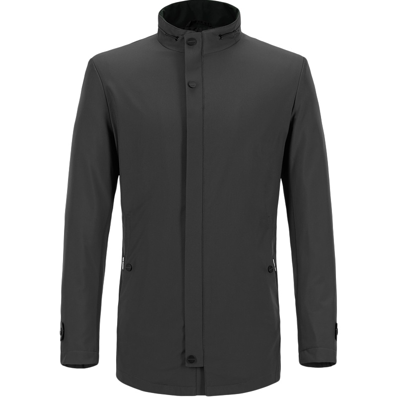 HLA海澜之家商务立领夹克2019秋季挺括中长款夹克外套男 HWJAD3R103A