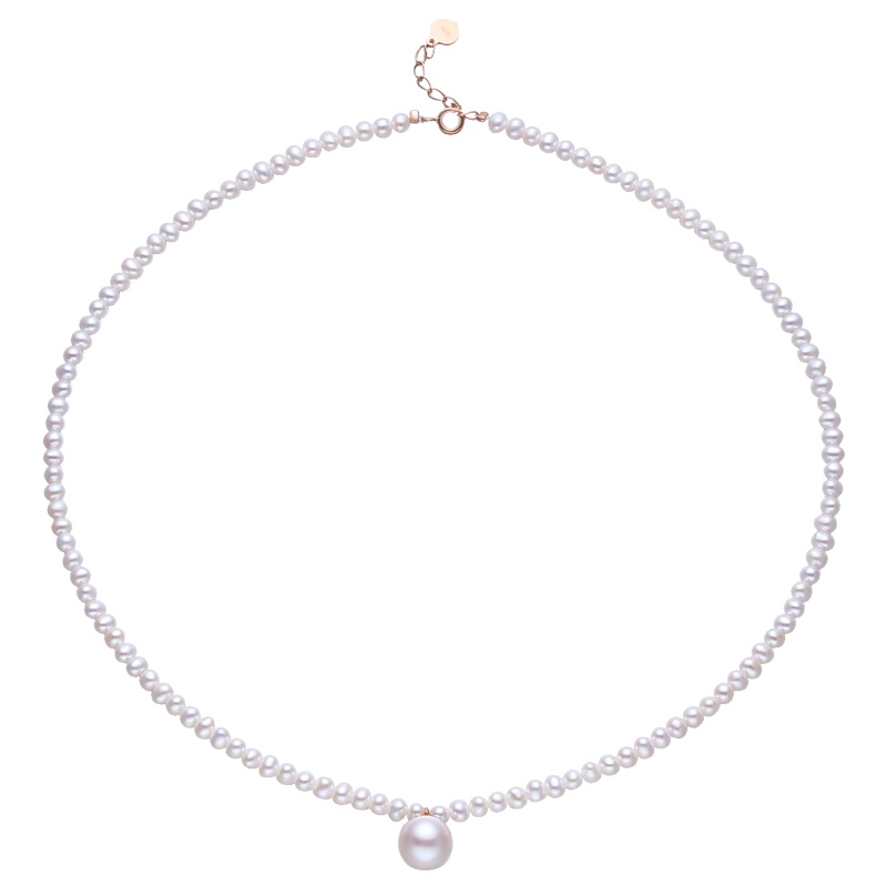 佰色传情BRIR淡水珍珠18K金项链女ins简约冷淡风锁骨链