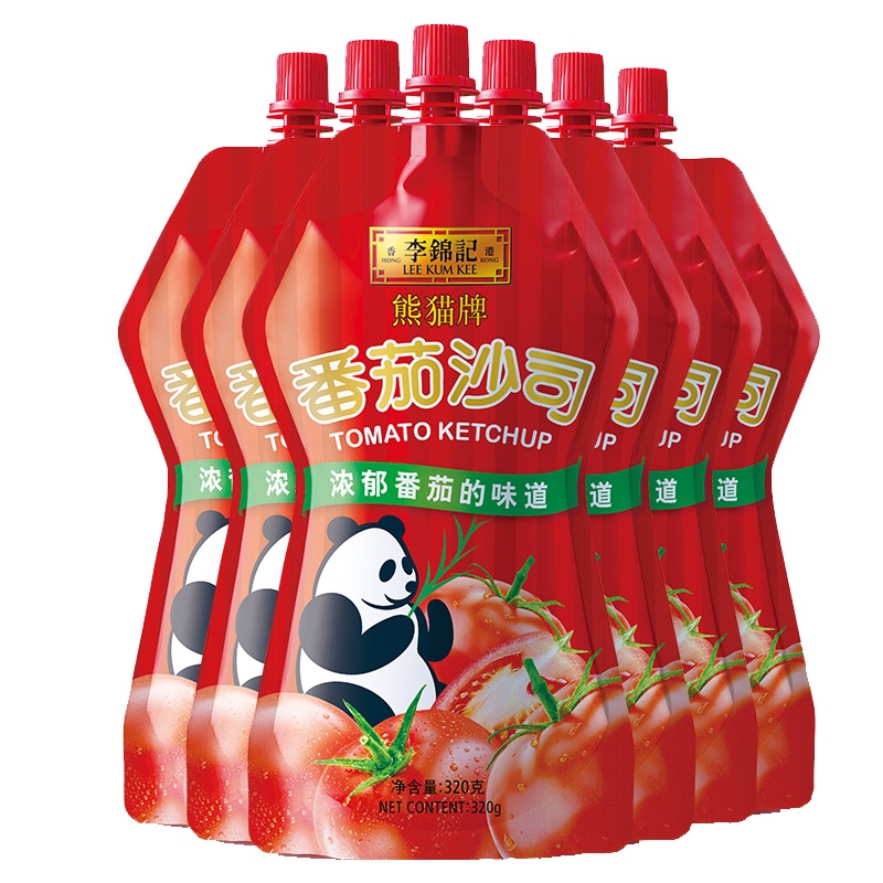 李锦记 番茄沙司 320g*6袋 番茄酱蘸薯条拌意面罗宋汤茄汁大虾调味料