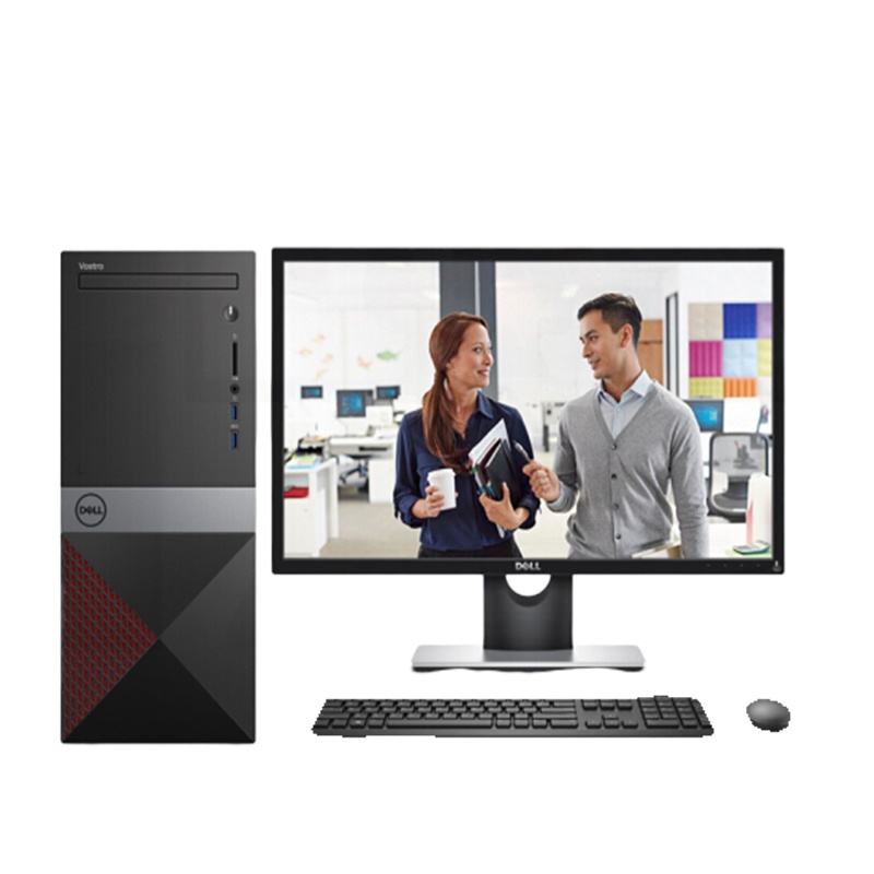 戴尔（DELL）九代 成就Vostro3000系列 商用台式机电脑整机 27英寸屏定制
