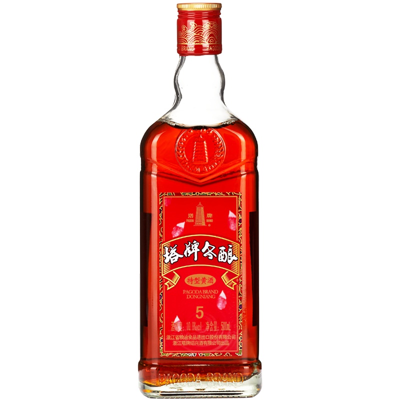 塔牌绍兴黄酒塔牌冬酿500ml瓶装半干型黄酒绍兴花雕酒自饮小酌