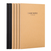 得力(deli)6本B560张牛皮纸软抄本 缝线记事本笔记本子文具办公用品 33387