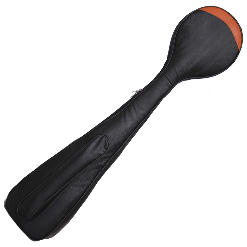 梵巢 乐器配件琴包中三弦包 三弦配件琴袋子黑色三弦PU布料 单肩背斜背琴袋皮革软包 SX-P-Z-16