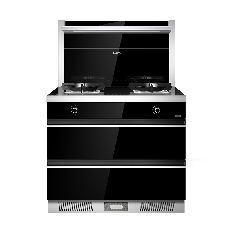 樱花(SAKURA) 集成灶G003BQ油烟机燃气灶消毒柜侧吸一体套装 自动清洗