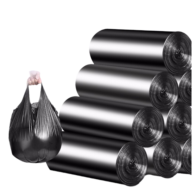 美丽新 黑色垃圾袋小号塑料袋 5.3
