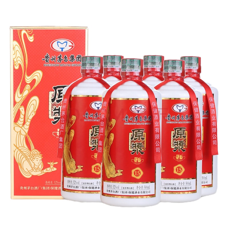 贵州茅台集团 茅乡原浆酒 52度浓香型白酒 500ml*6瓶 整箱装