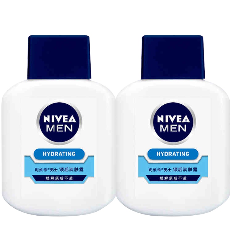 妮维雅男士须后润肤露100ml*2瓶刮胡剃须护理 补水修护乳液舒缓肌肤