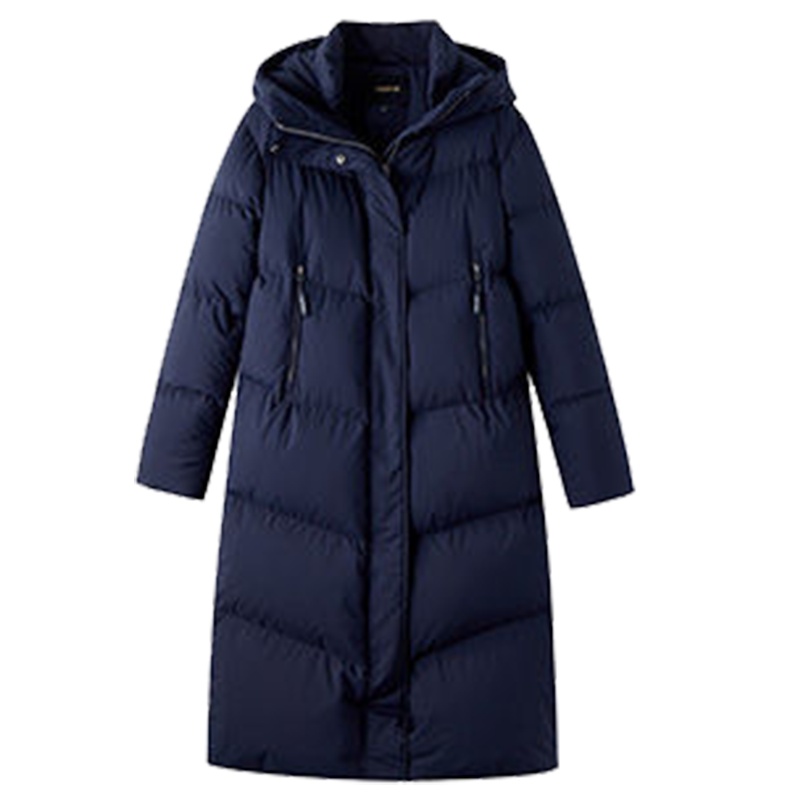 拉夏贝尔冬装羽绒服女中长款宽松加厚保暖显瘦大衣外套女70010897