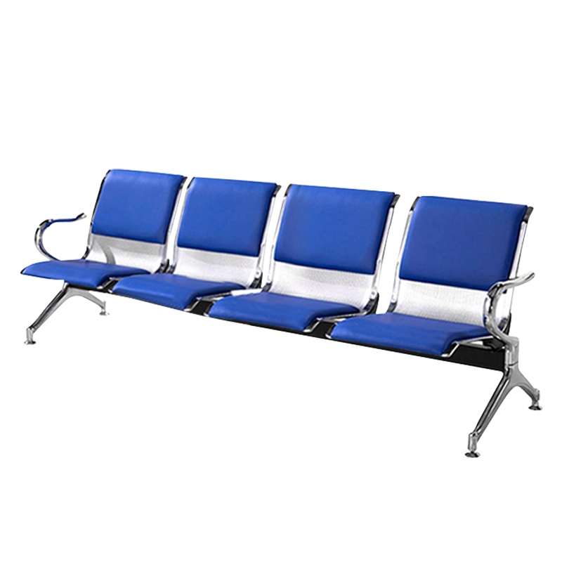 [理政]钢制连排椅 四人位连排椅 候诊椅 酒店 银行 医院等候椅 公共座椅 输液椅 机场椅