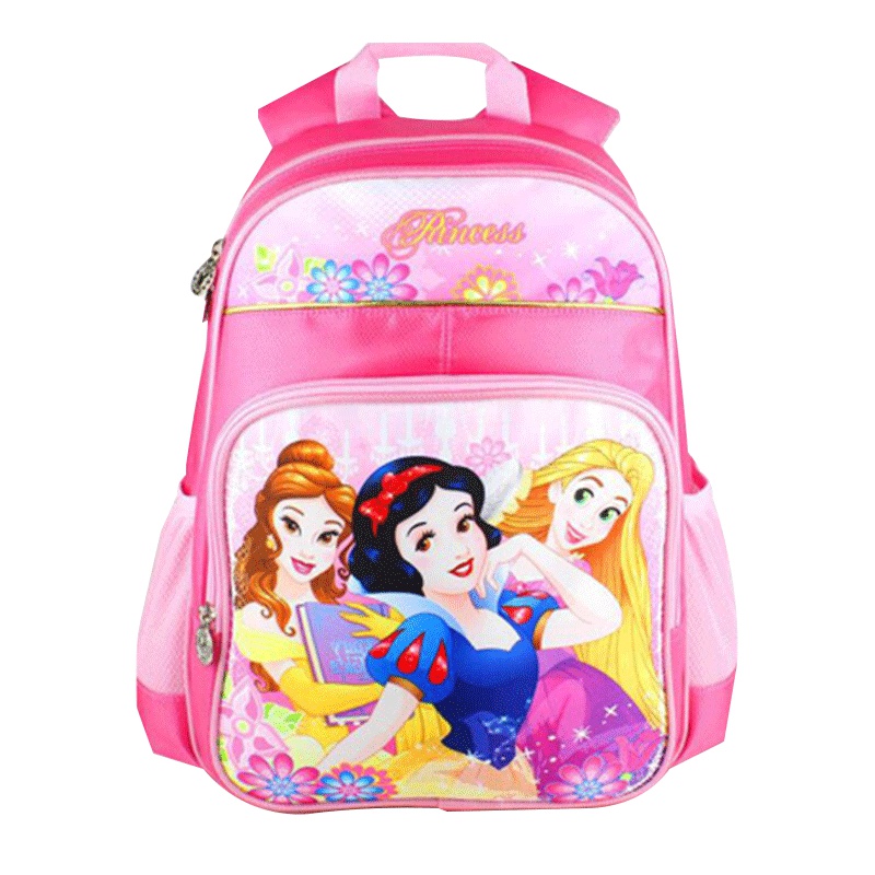 迪士尼小学生书包粉色公主6346 女孩女童双肩书包1-3年级儿童双肩背包 减负书包6-10周岁儿童书包 学习用品