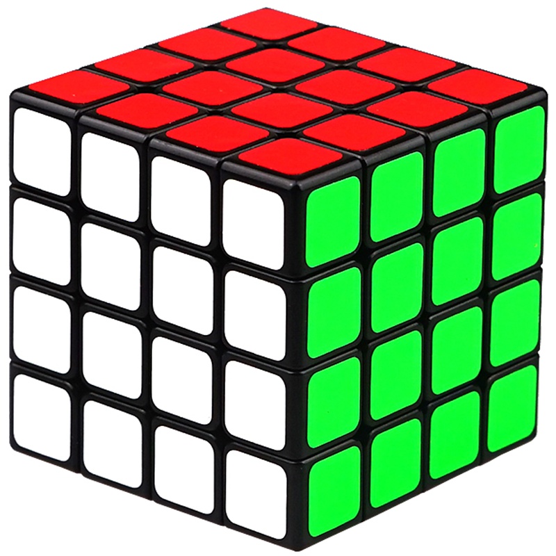 圣手7194A传奇四阶魔方 专业比赛4阶魔方 儿童益智玩具早教减压顺滑魔方 黑色