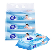 维达(Vinda) 湿巾 婴儿柔湿巾80片*3包 宝宝儿童卫生洁肤湿纸巾(新旧包装交替发货)