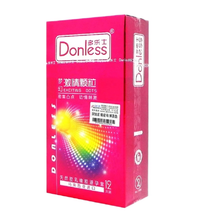 多乐士避孕套梦幻激情颗粒系列1盒 安全套共12只