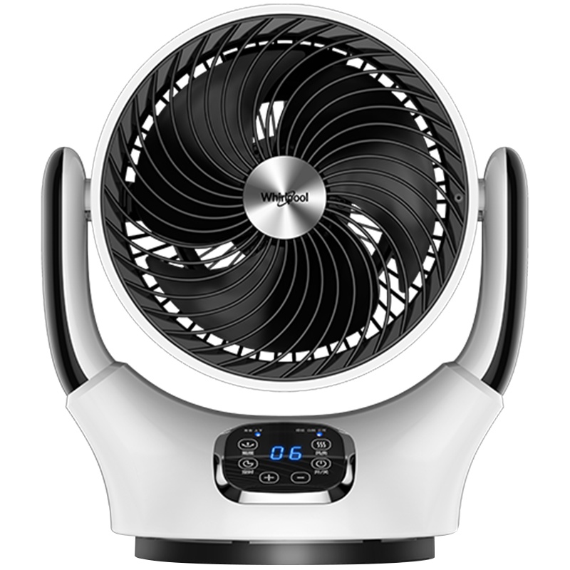 whirlpool惠而浦电风扇空气循环扇台式WCF-20YH 自动摇头自动俯仰调节 12小时定时12档风速涡轮对流扇遥控
