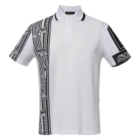 范思哲/VERSACE 19春夏新品 男士短袖圆领T恤 意大利 新款 黑/白