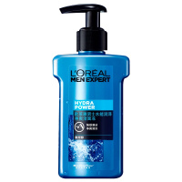 欧莱雅(L'OREAL)男士水能润泽净爽洁面冻160ml深层清洁控油保湿不紧绷洁面啫喱洗面奶