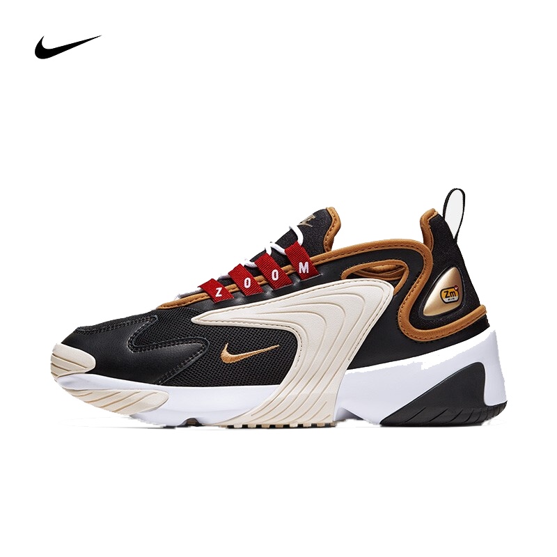 NIKE耐克女鞋2019冬季新款黑白复古老爹鞋跑步鞋休闲运动鞋AO0354-005 C