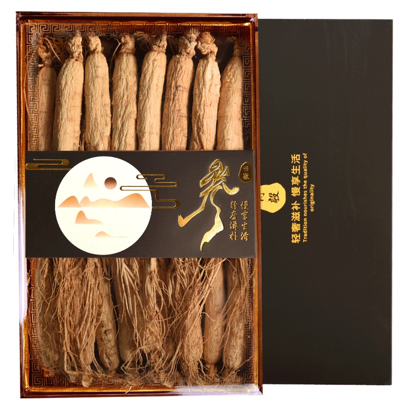 博毅 人参整枝250g/盒 礼盒装 精选吉林长白山 整枝生晒参 可泡酒煲汤