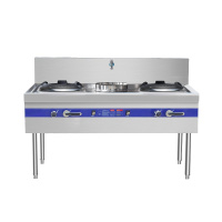 乐创(lecon) 商用燃气灶 双头单尾小炒灶天然气/液化气适用炉灶 LC-J-MHZ01