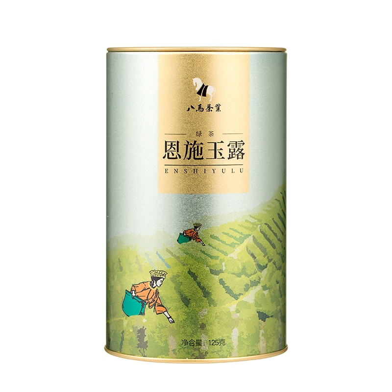 [2021新茶]八马茶叶 春茶 湖北恩施玉露绿茶茶叶 罐装125g