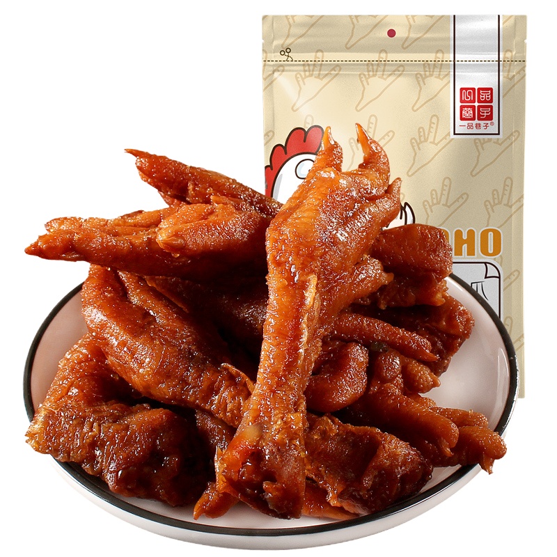 一品巷子 虎皮凤爪原味180g*3袋鸡爪子卤味休闲零食即食产品