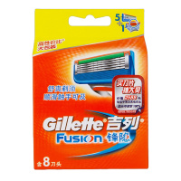 德国原装 GIllette吉列手动剃须刀刀片锋隐（8刀头）5层刀片刮胡刀头