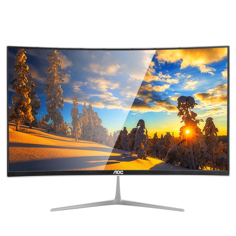 AOC 739系列24英寸曲面一体机电脑台式全套曲屏i59400高配曲面屏家用办公游戏一体式电脑轻薄教学整套机