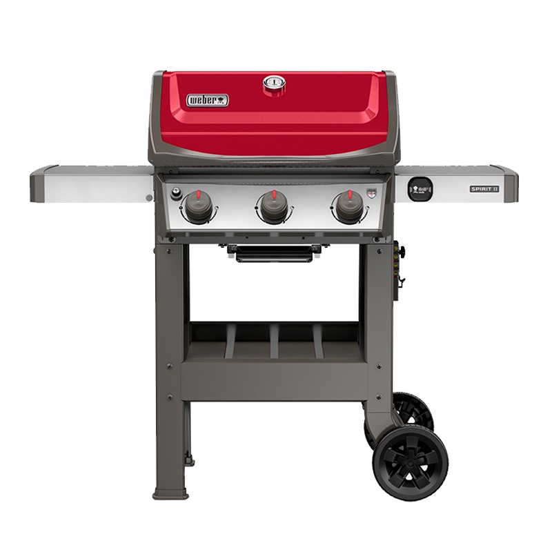 威焙(weber) 户外烧烤炉庭院式燃气焖烤炉 New Spirit2 E310 三灶红色