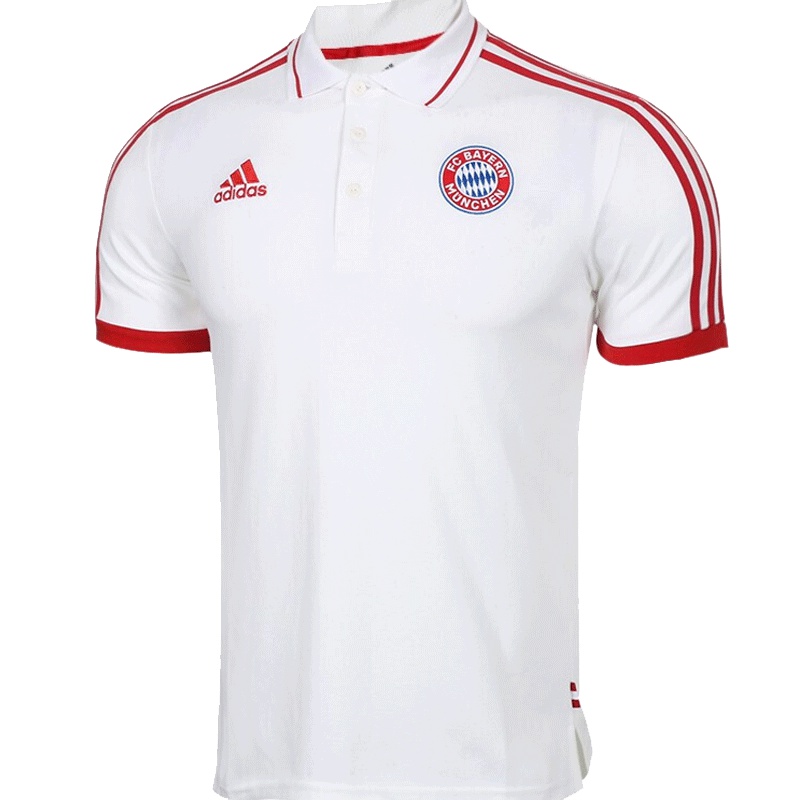 阿迪达斯2019夏季男子足球拜仁短袖训练运动休闲POLO衫P4106