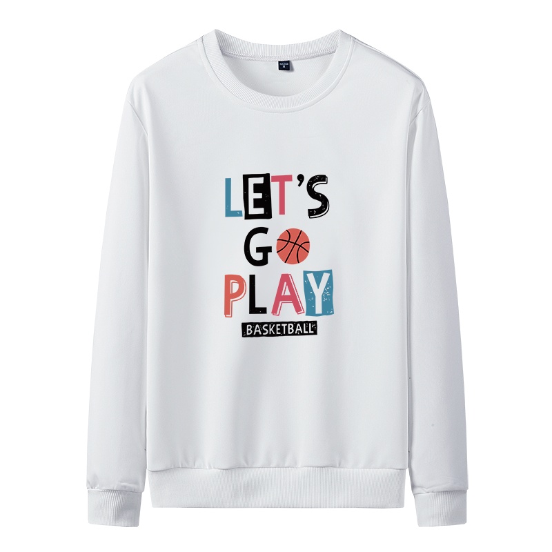 俞兆林(YUZHAOLIN)卫衣男春秋潮流宽松套头衫时尚印花长袖T恤休闲百搭上衣