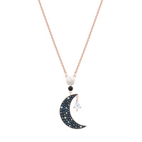 [专柜限量新款]SWAROVSKI 施华洛世奇 月牙造型 SWA SYMBOL 项链女锁骨链 时尚饰品女友5489534