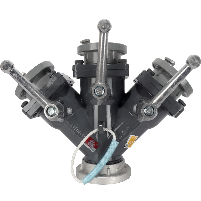 邮花 消防水带3C认证三分水国标内扣式一进三出 水龙管消火栓三分水 消防水管分水接头车用维修应急工具