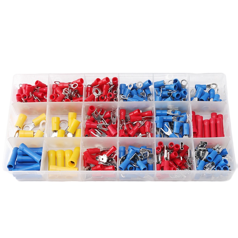 伊莱科(ELECALL)冷压端子 (295只/盒) 预绝缘端子套装冷压接线端头线鼻子 IT-300