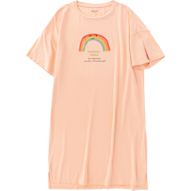 巴拉巴拉女童睡衣薄款夏季新款儿童家居服甜美家居裙透气睡裙韩版