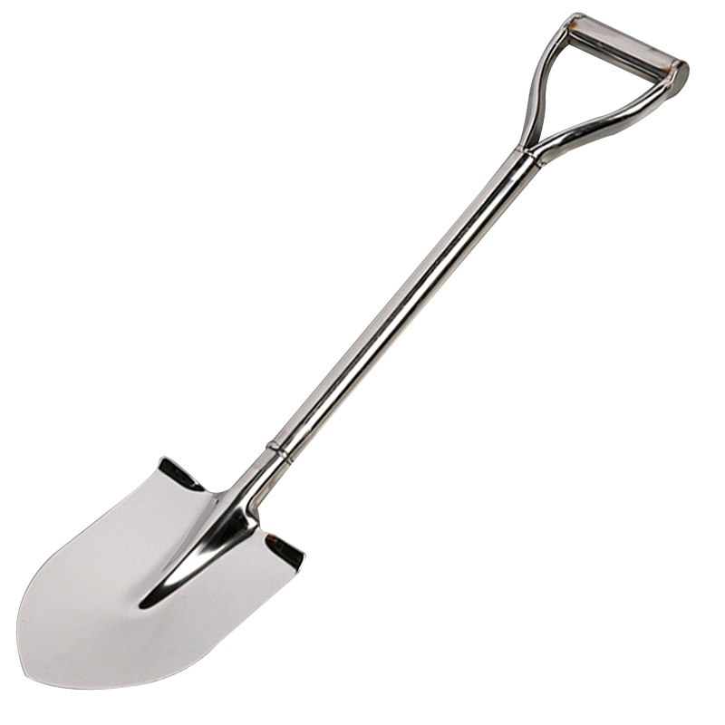 海斯迪克 HK-638 不锈钢连体锹 园林工具铁锨农用铁铲铁锹不锈钢铲子清洁挖土工具 尖头80cm